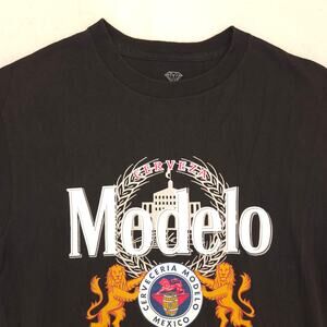 Diamond Modelo Graphic Casual Crew Neck Short Sleeve T Shirt Mens Size M Black